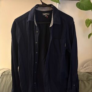 Navy Button-Up Shirt